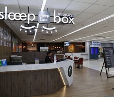 24-HOUR FRONT DESK Sleep Box by Miracle Hotel